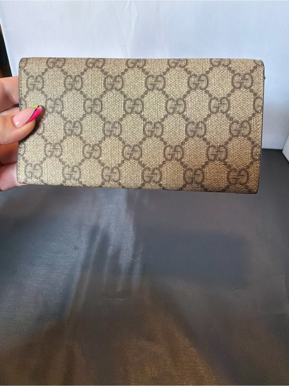 Gucci Beige and Brown GG Canvas Long Wallet - Picture 10 of 10